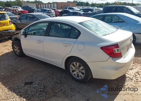 2012 Honda Civic Lx z USA, uszkodzony, nr VIN 2HGFB2F55CH328731